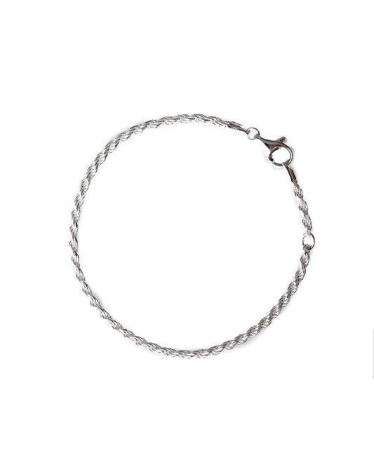 KORDELARMBAND 925 SILBER 3MM