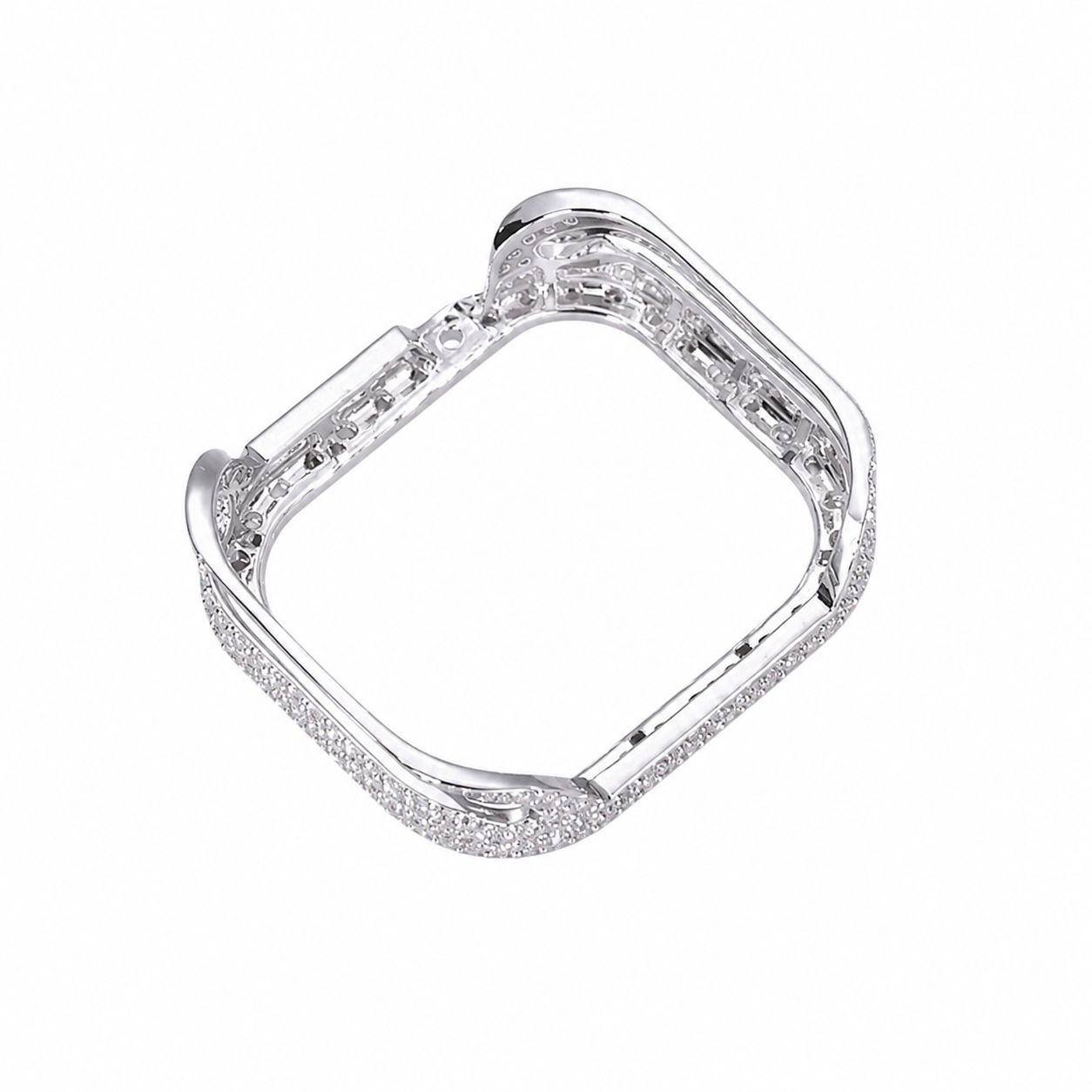 ICED OUT SMARTWATCH HÜLLE MOISSANIT VVS-D SILBER