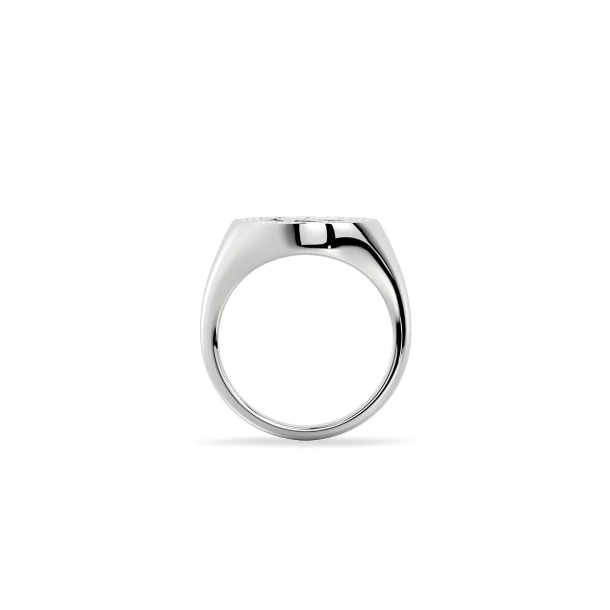 MONOGRAMM INITIALENRING SILBER
