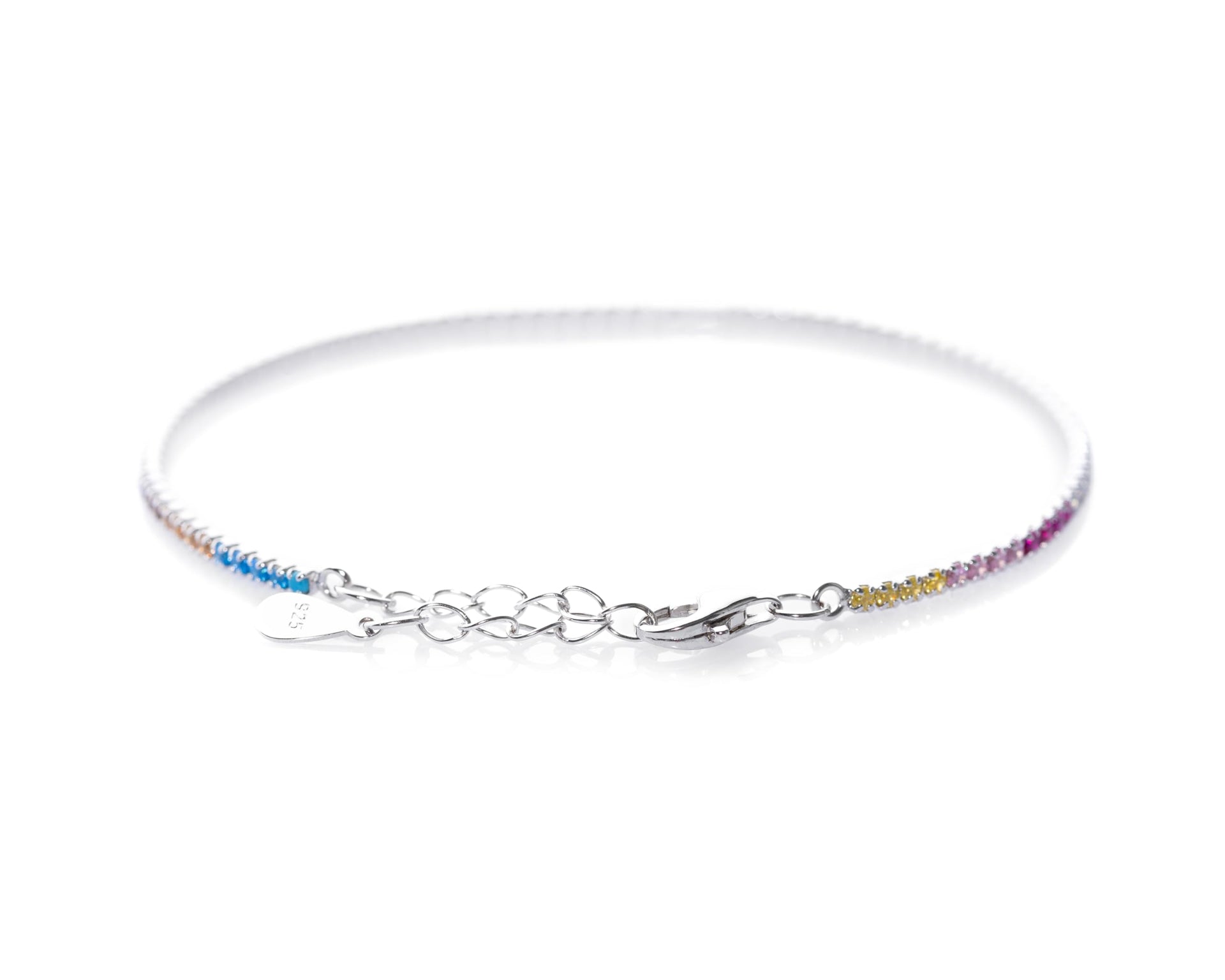 Tennisarmband für Damen Sterlingsilber 925 Zirkonia längenverstellbar 16-19cm 1,8mm Stärke - Lucoro Diamonds