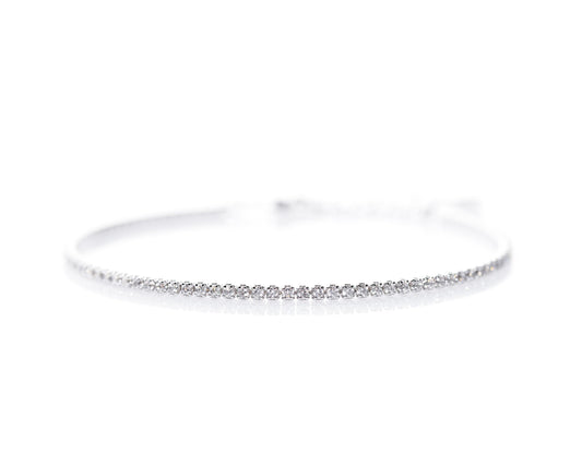 Tennisarmband für Damen Sterlingsilber 925 Zirkonia längenverstellbar 16-19cm 1,8mm Stärke - Lucoro Diamonds