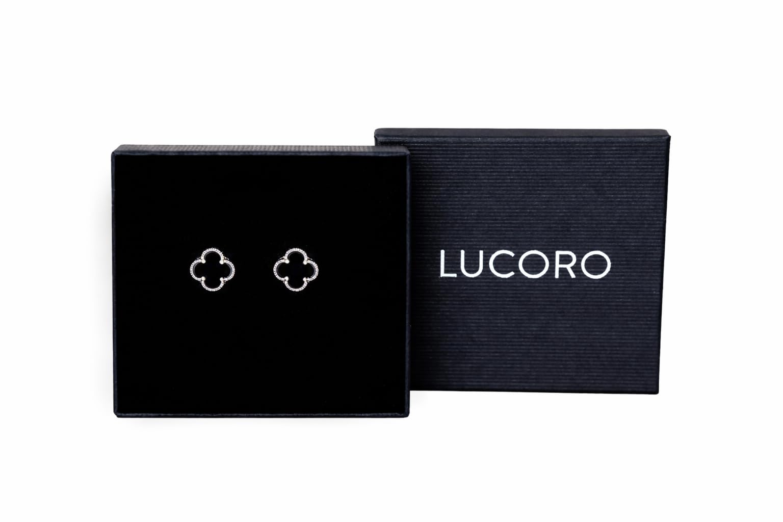 KLEEBLATT OHRRINGE 925 SILBER