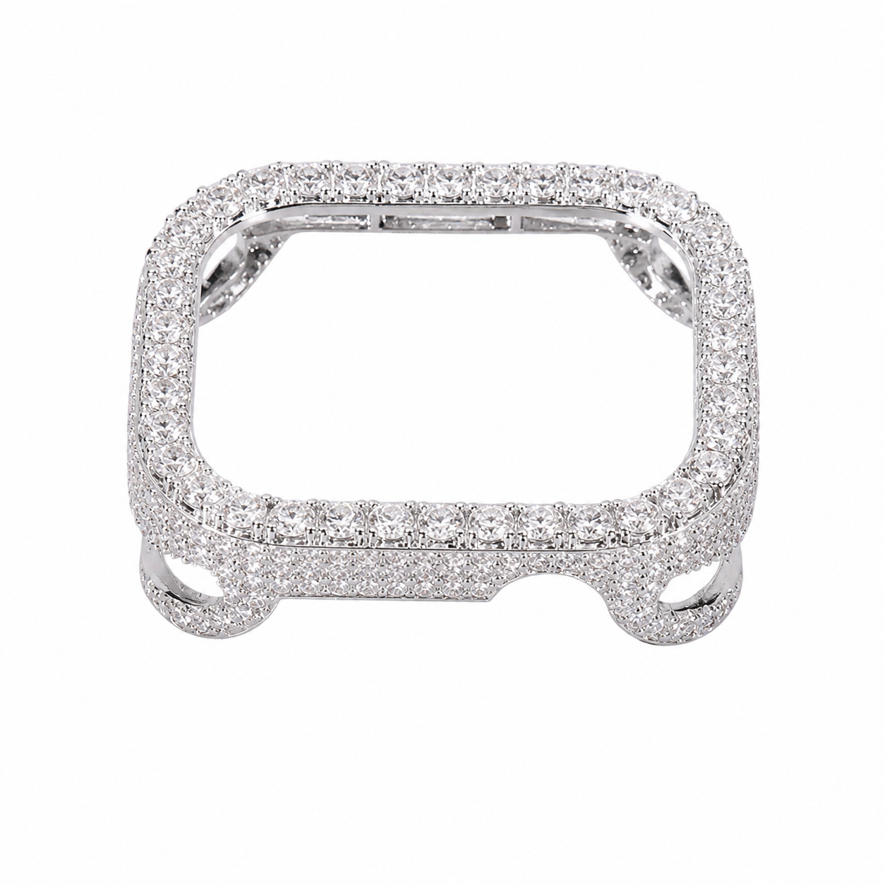 ICED OUT SMARTWATCH HÜLLE MOISSANIT VVS-D SILBER