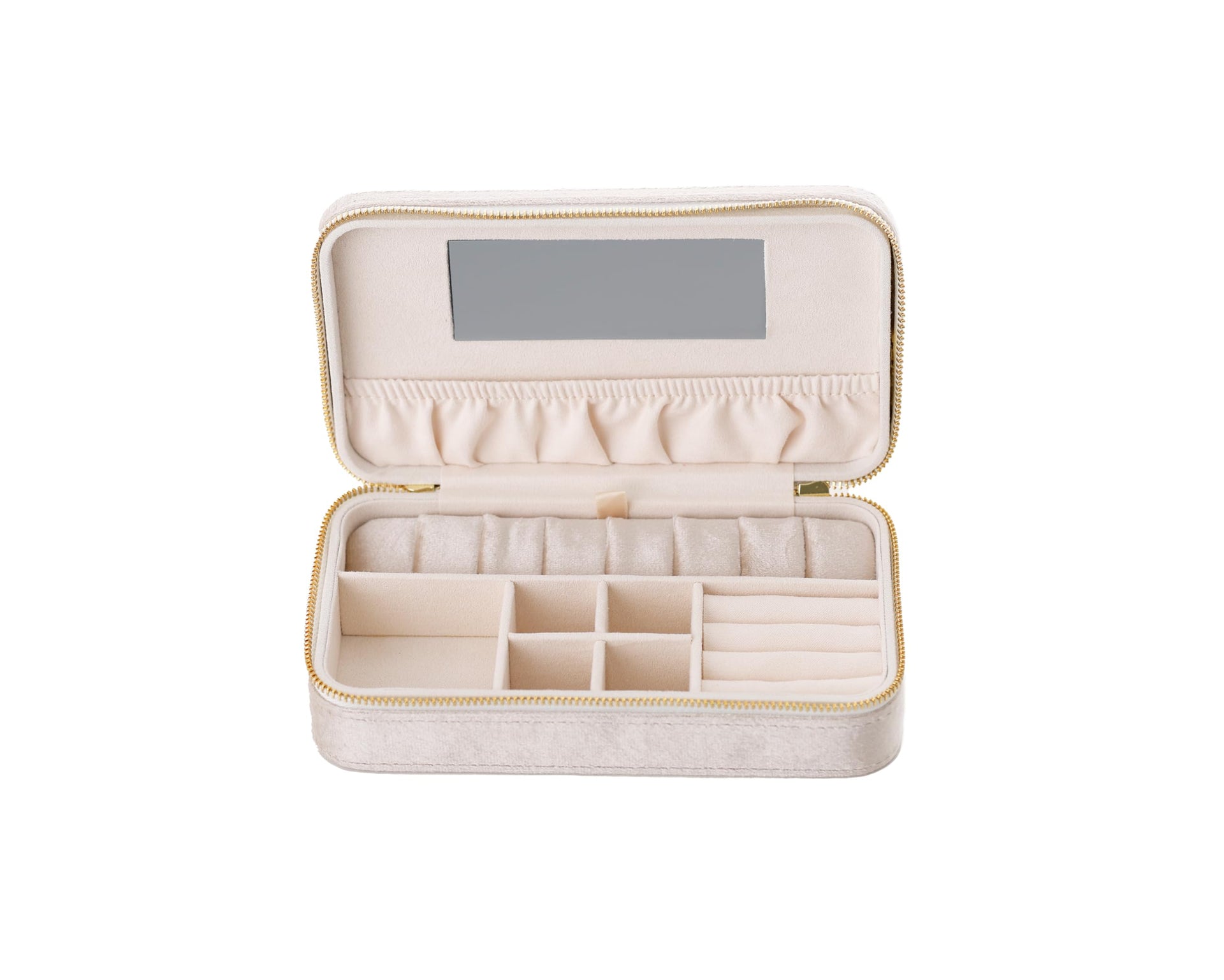 Jewellery box with mirror, 18.5x10x5 cm