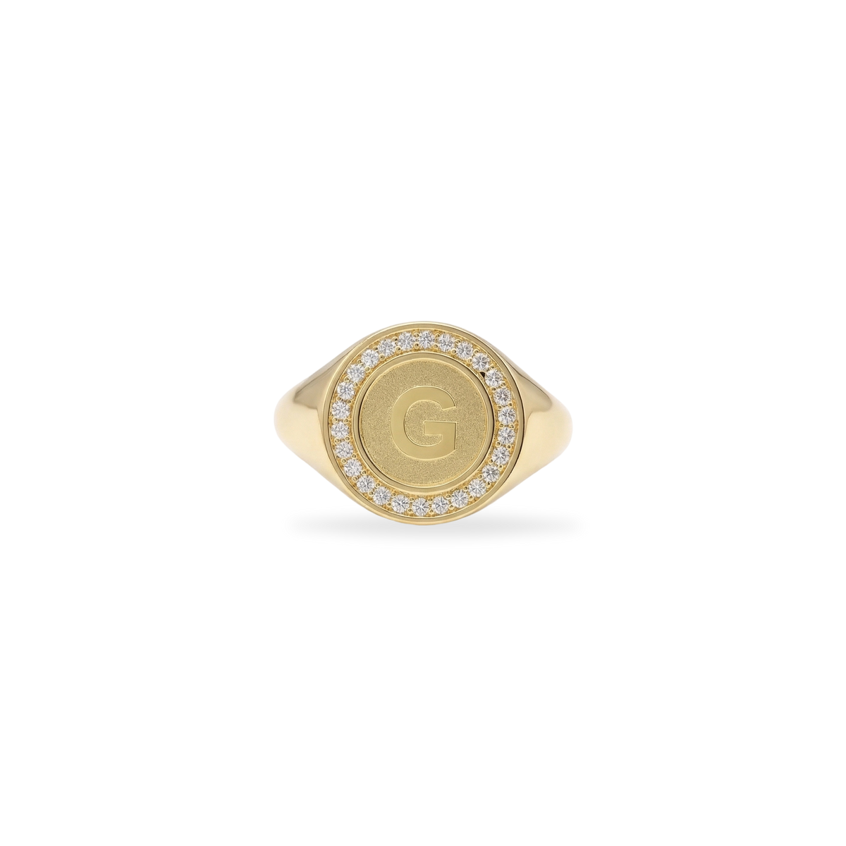 MONOGRAMM-INITIALENRING IN SILBER