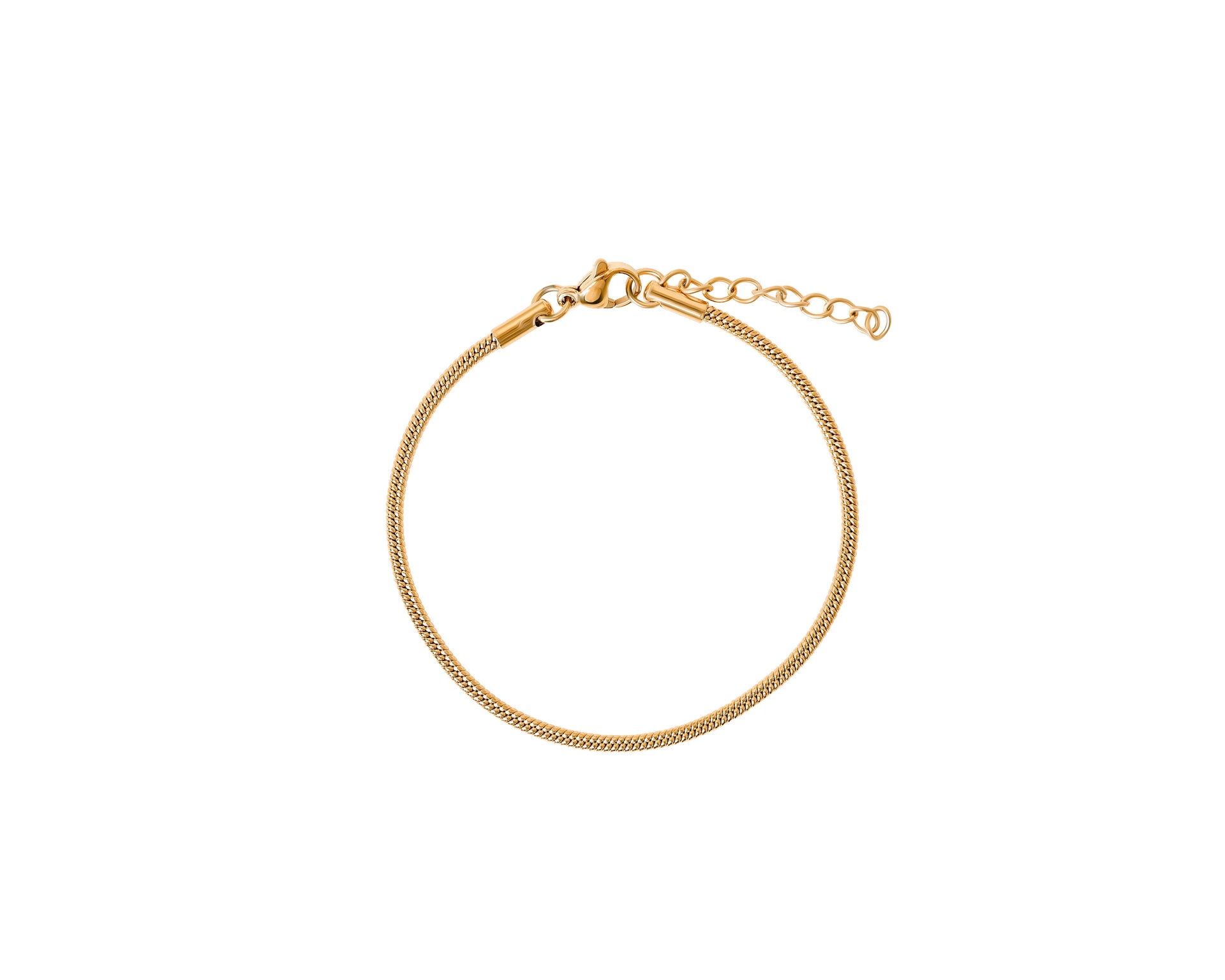 ROUND SNAKE ARMBAND 18K VERGOLDET