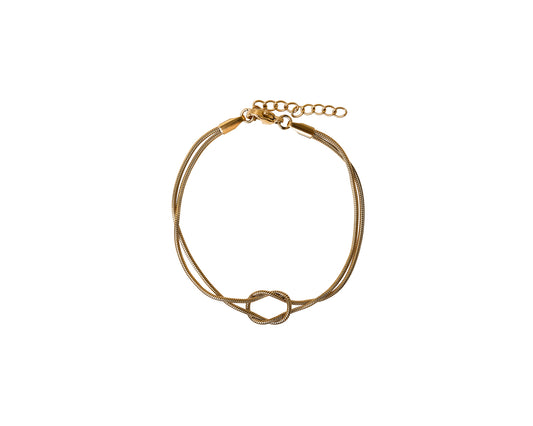 KNOTEN ARMBAND GOLD
