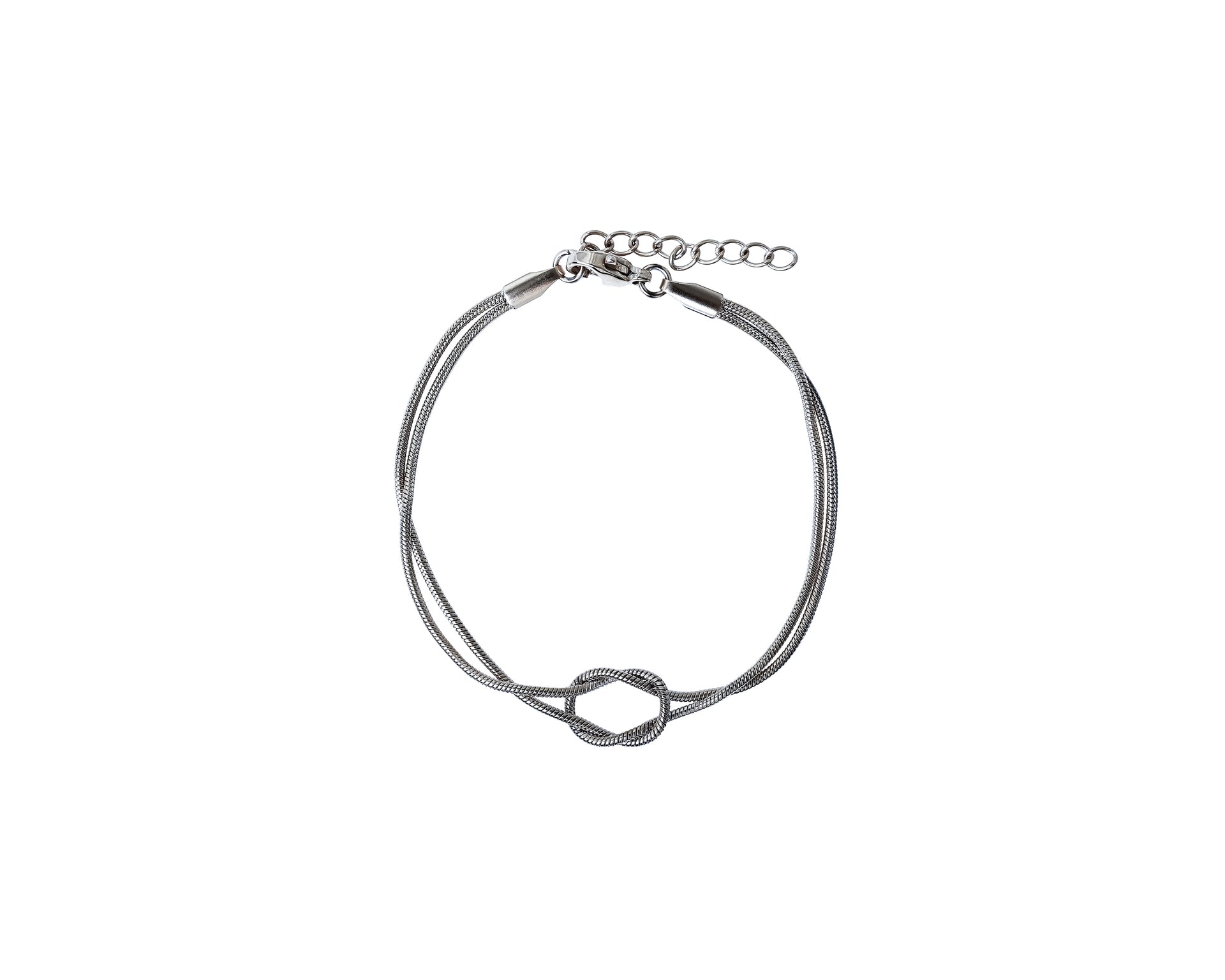 KNOTEN ARMBAND SILBER