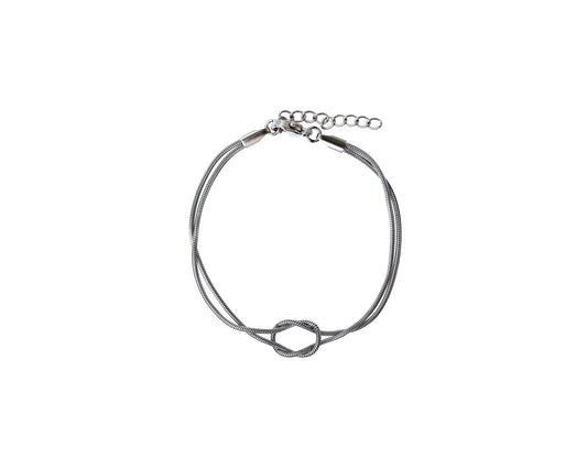 KNOTEN ARMBAND SILBER