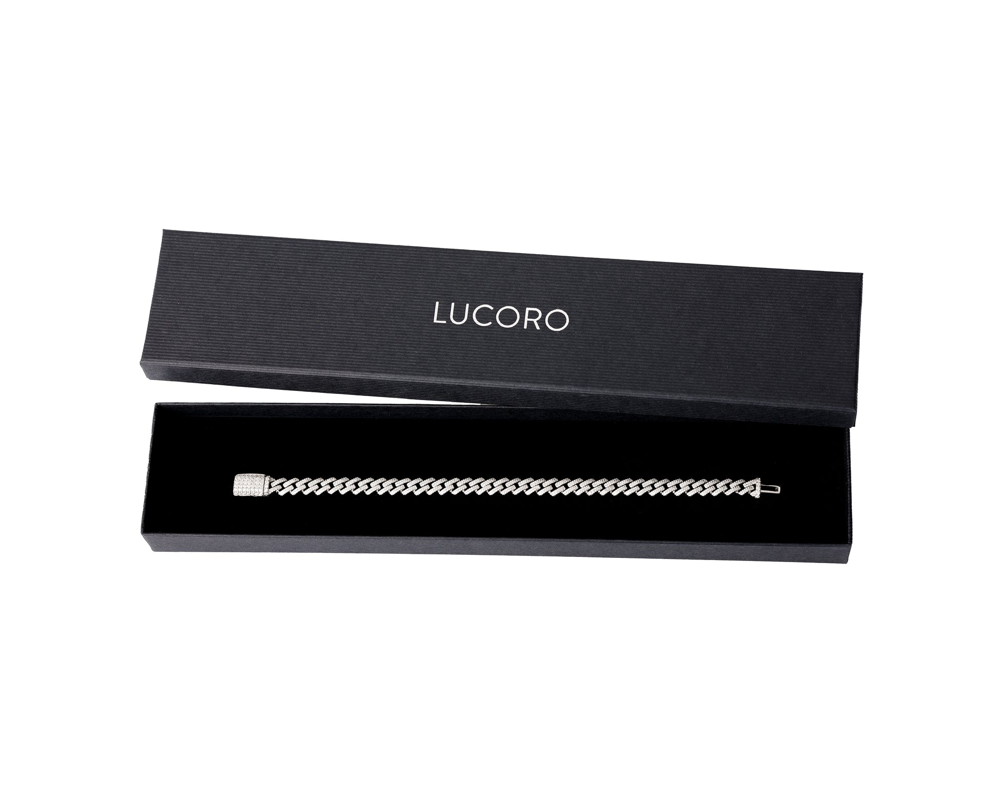 Bracelet Miami Cuban Link Iced Out 6 mm en argent 925 