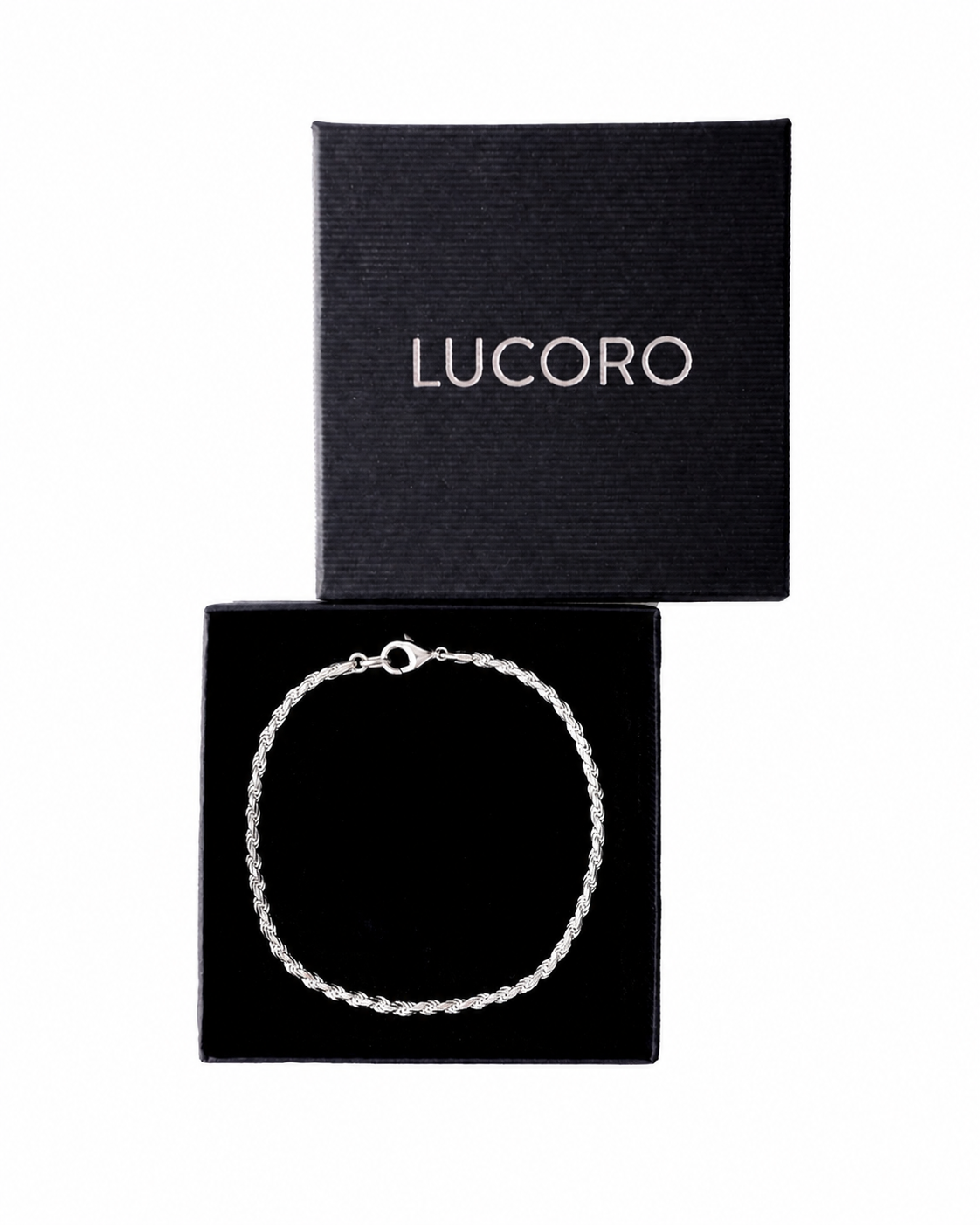 CORD BRACELET 925 SILVER 3MM 