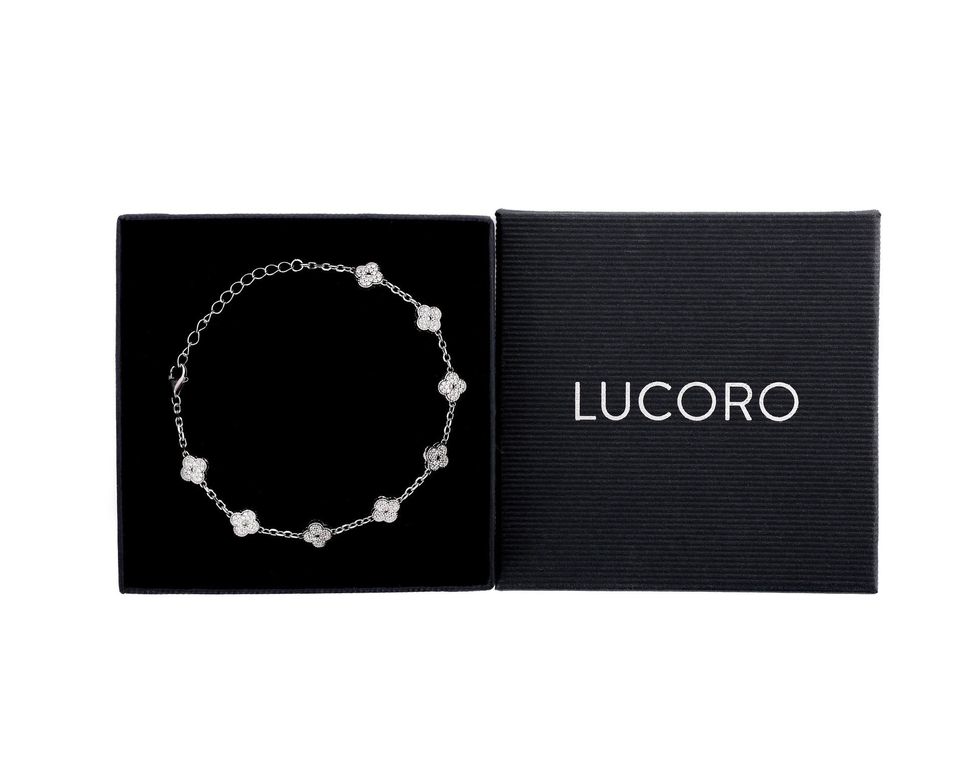 KLEEBLATT ARMBAND 925 SILBER
