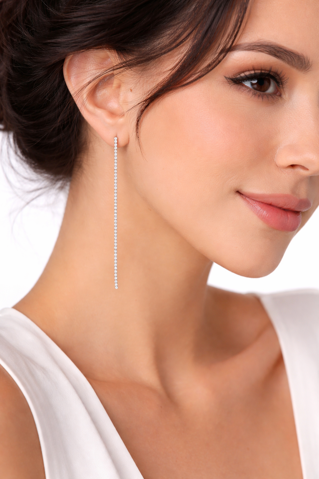 BOUCLES D'OREILLES PENDANTES EN ARGENT 925