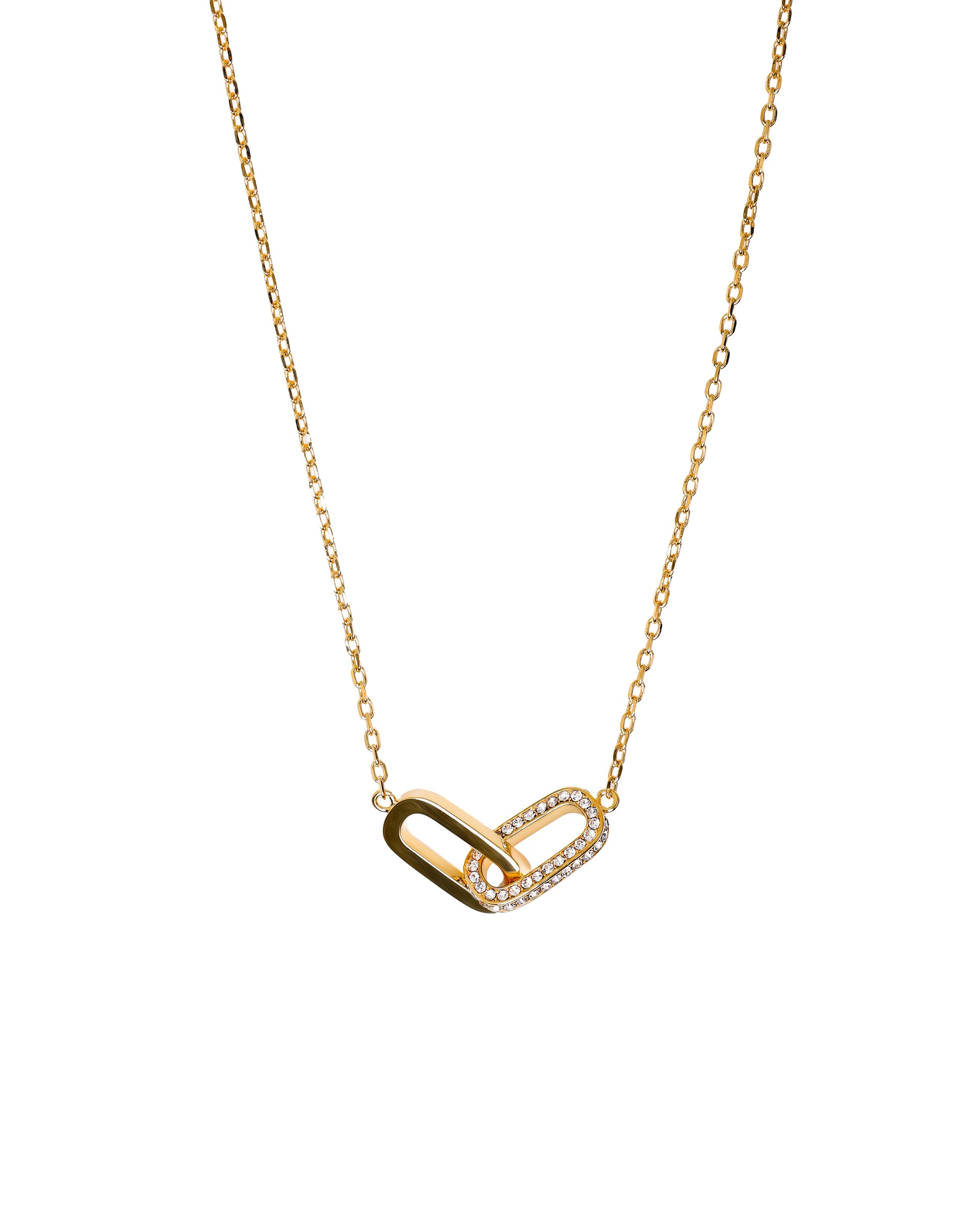 OVAL NECKLACE 18K ZIRCONIA