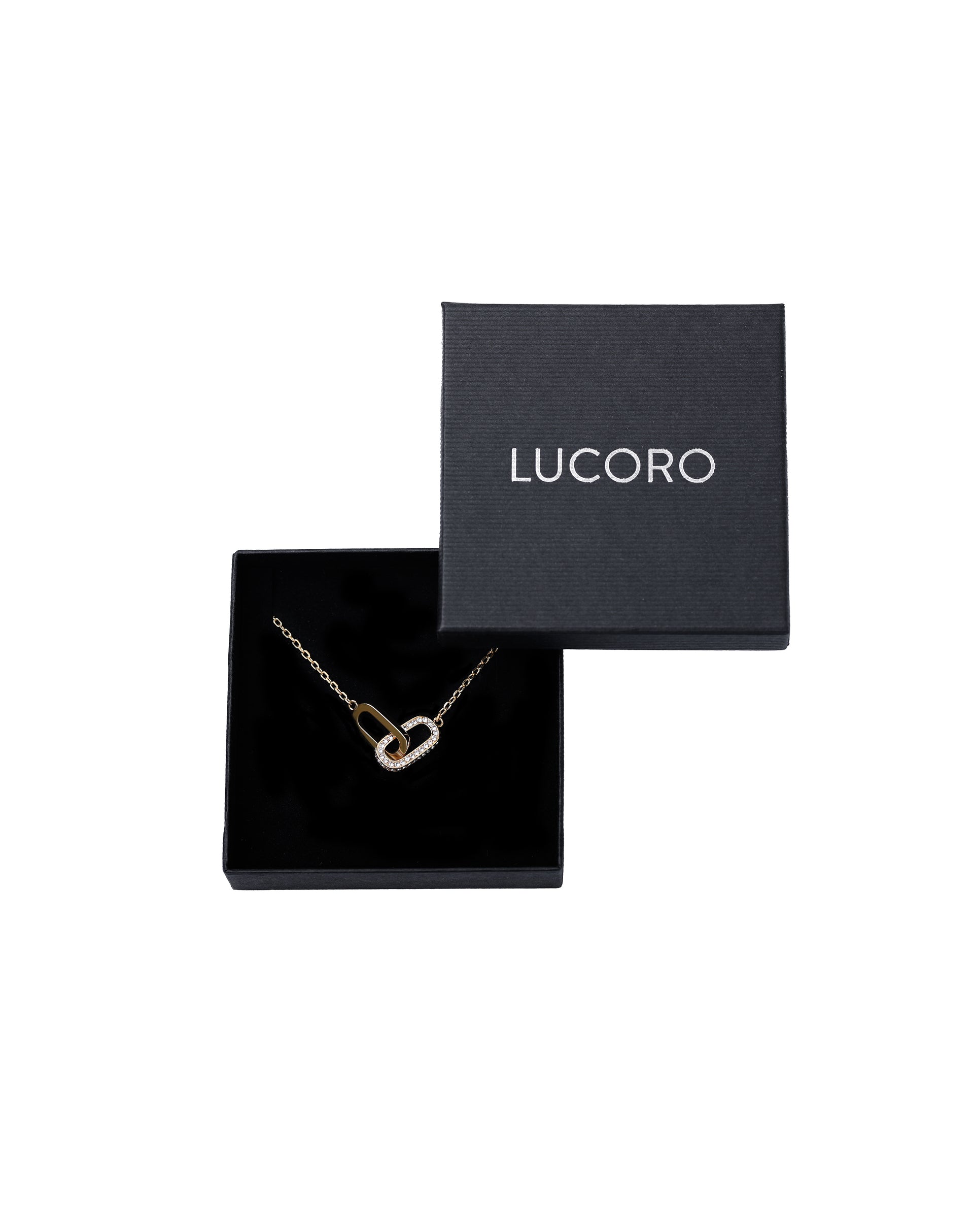 OVAL NECKLACE 18K ZIRCONIA