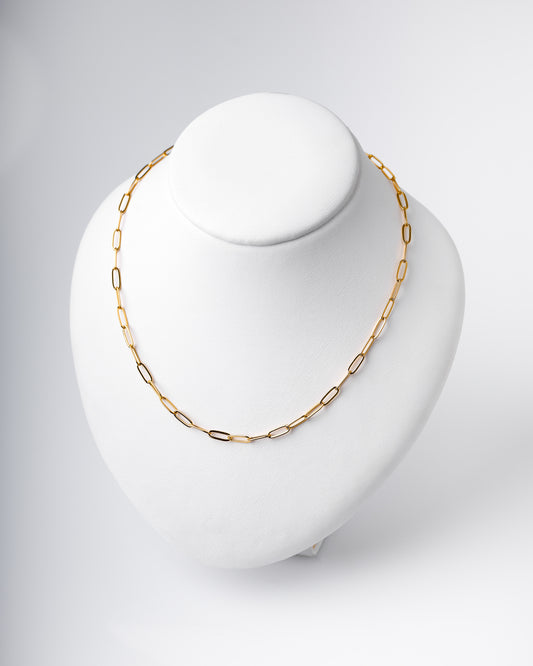 PAPERCLIP HALSKETTE 18K