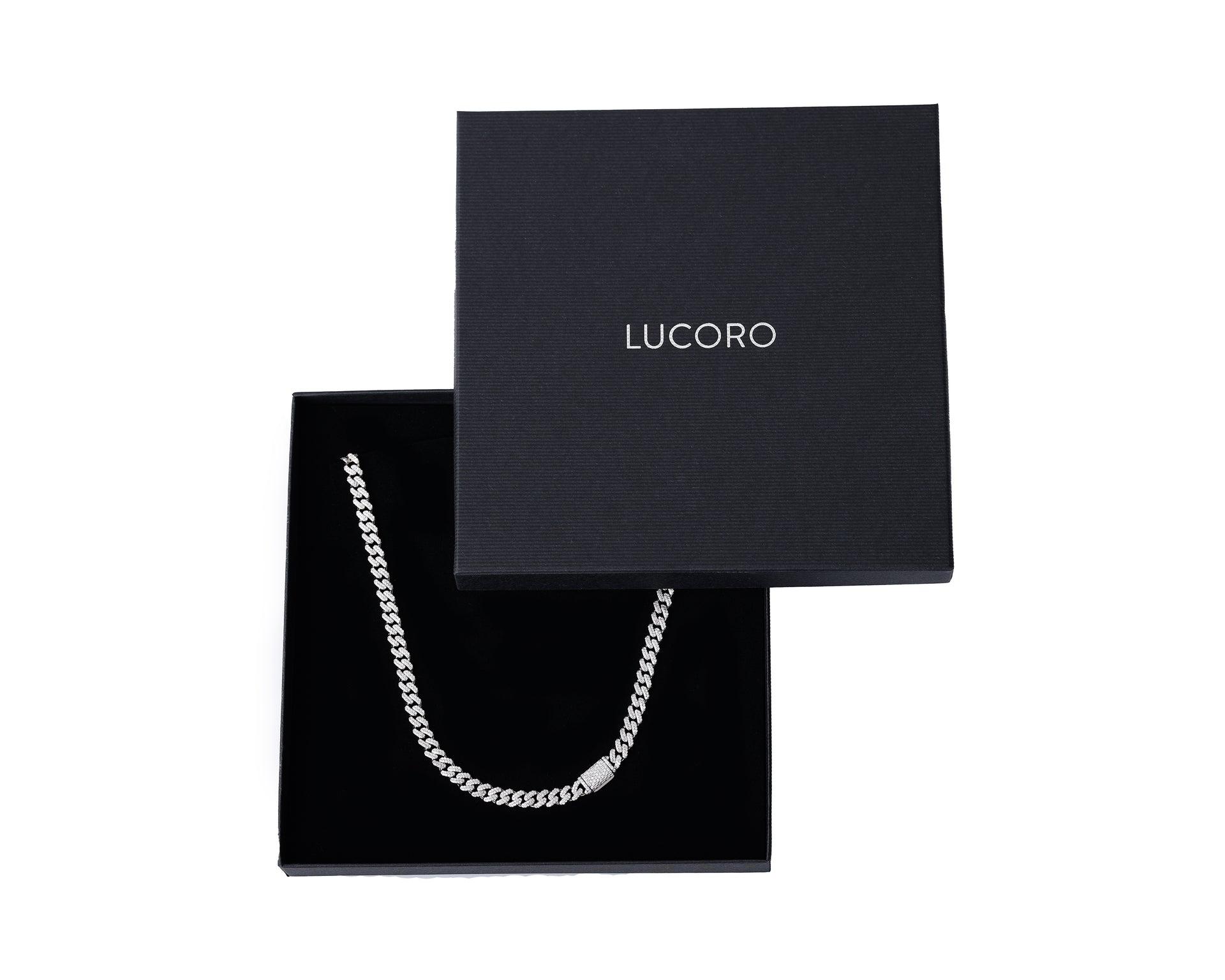 Collier Miami Cuban Link 6 mm en argent 925 glacé 