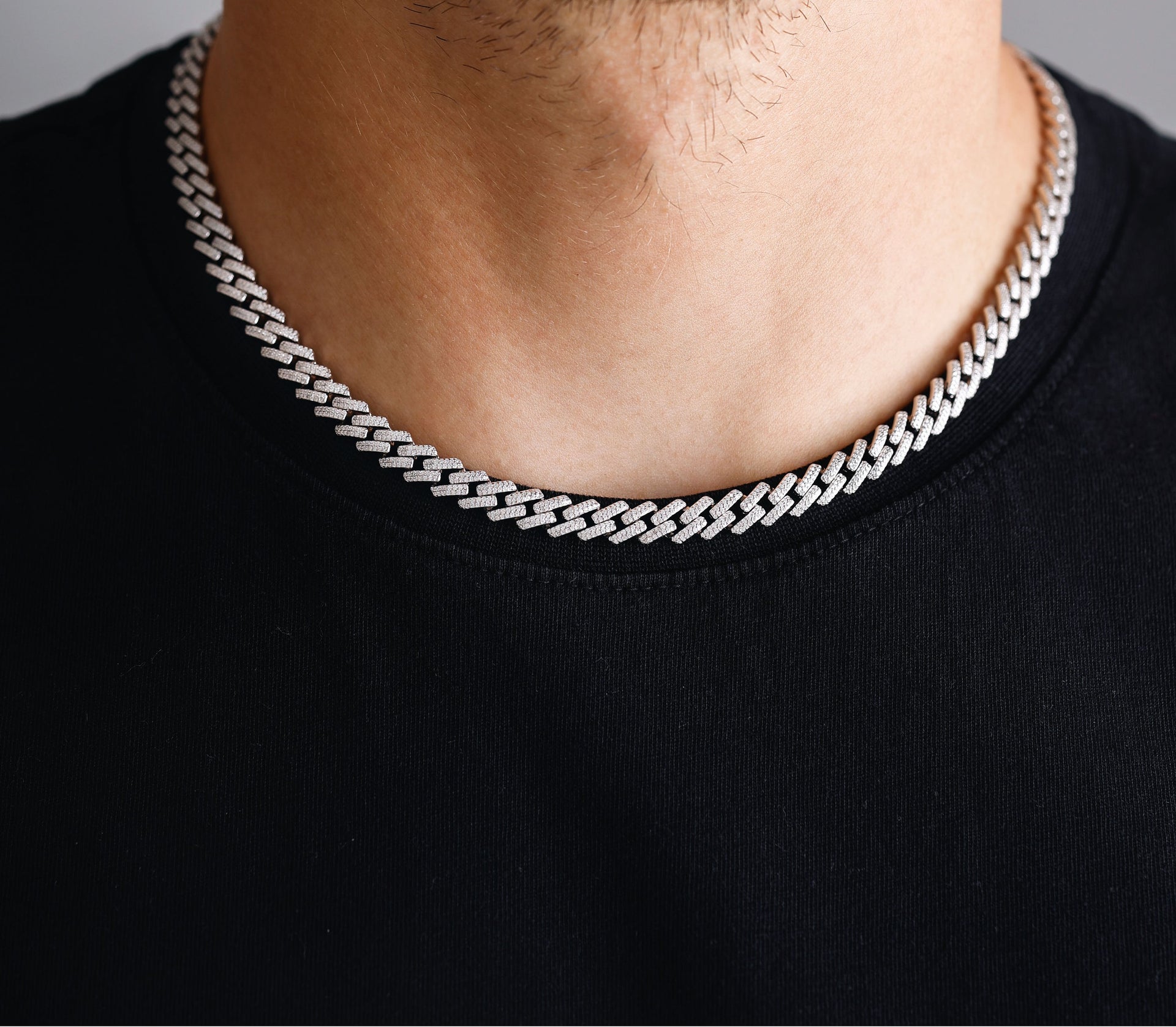 MIAMI CUBAN LINK ICED OUT HALSKETTE 6MM 925 SILBER