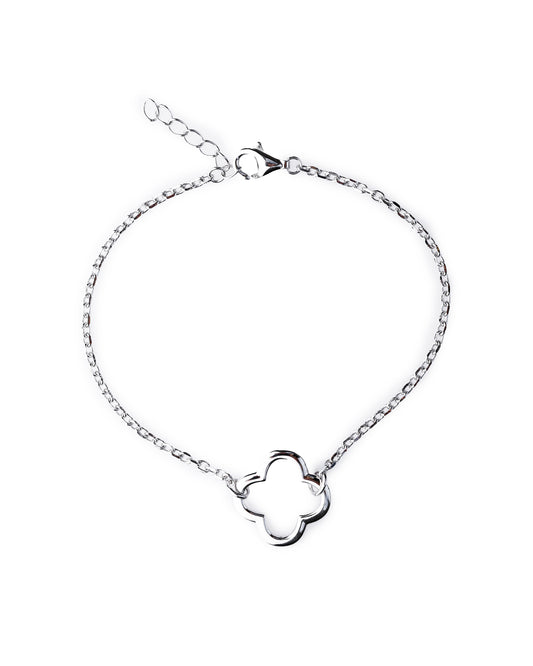 BRACELET TRÈFLE EN ARGENT 925 