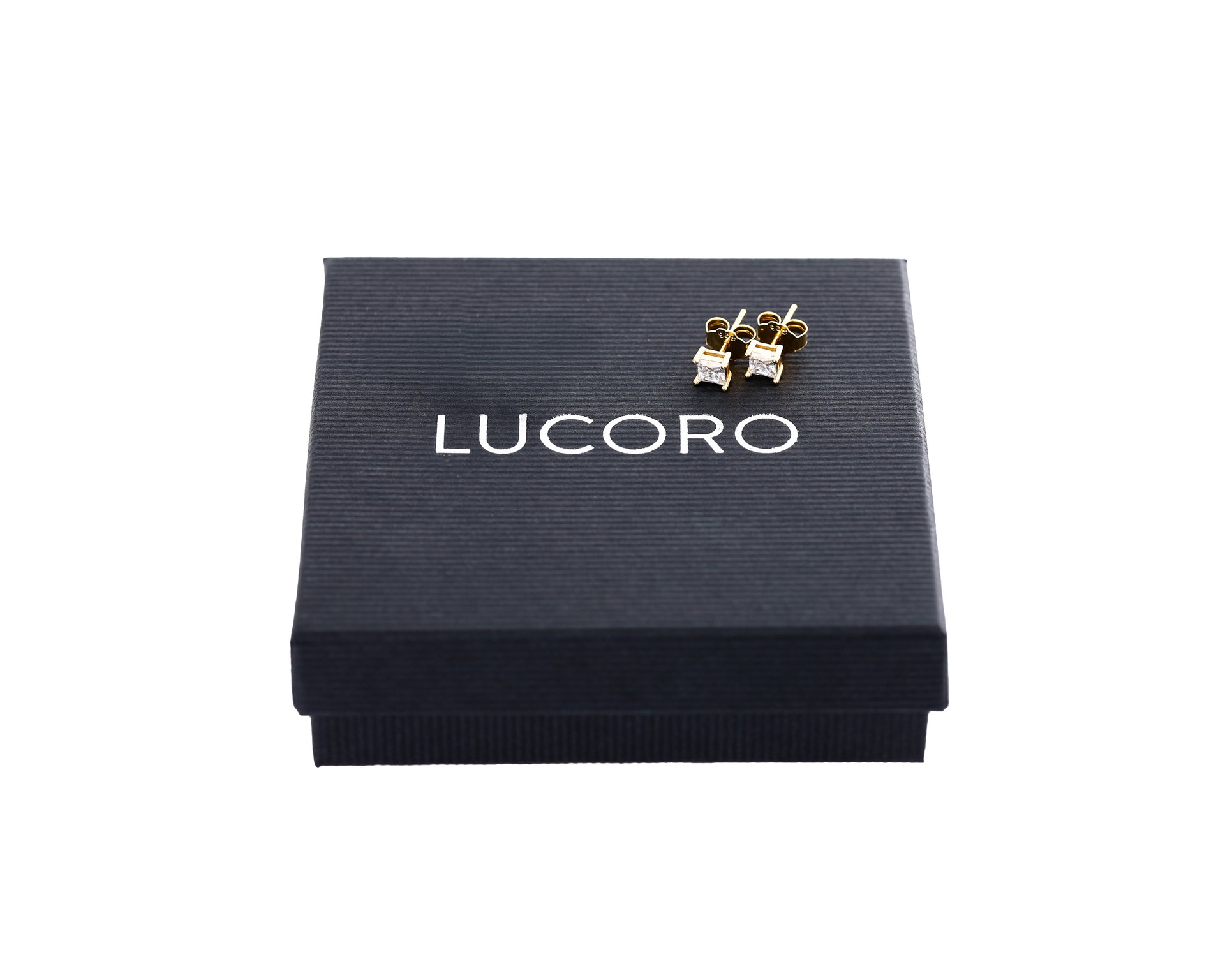 OHRSTECKER 18K 925 SILBER MOISSANITE 6MM