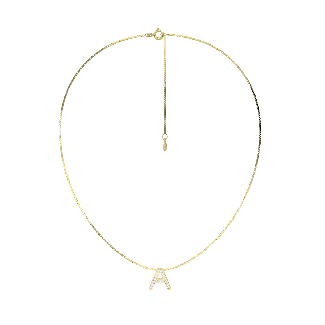 INITIALENKETTE SILBER