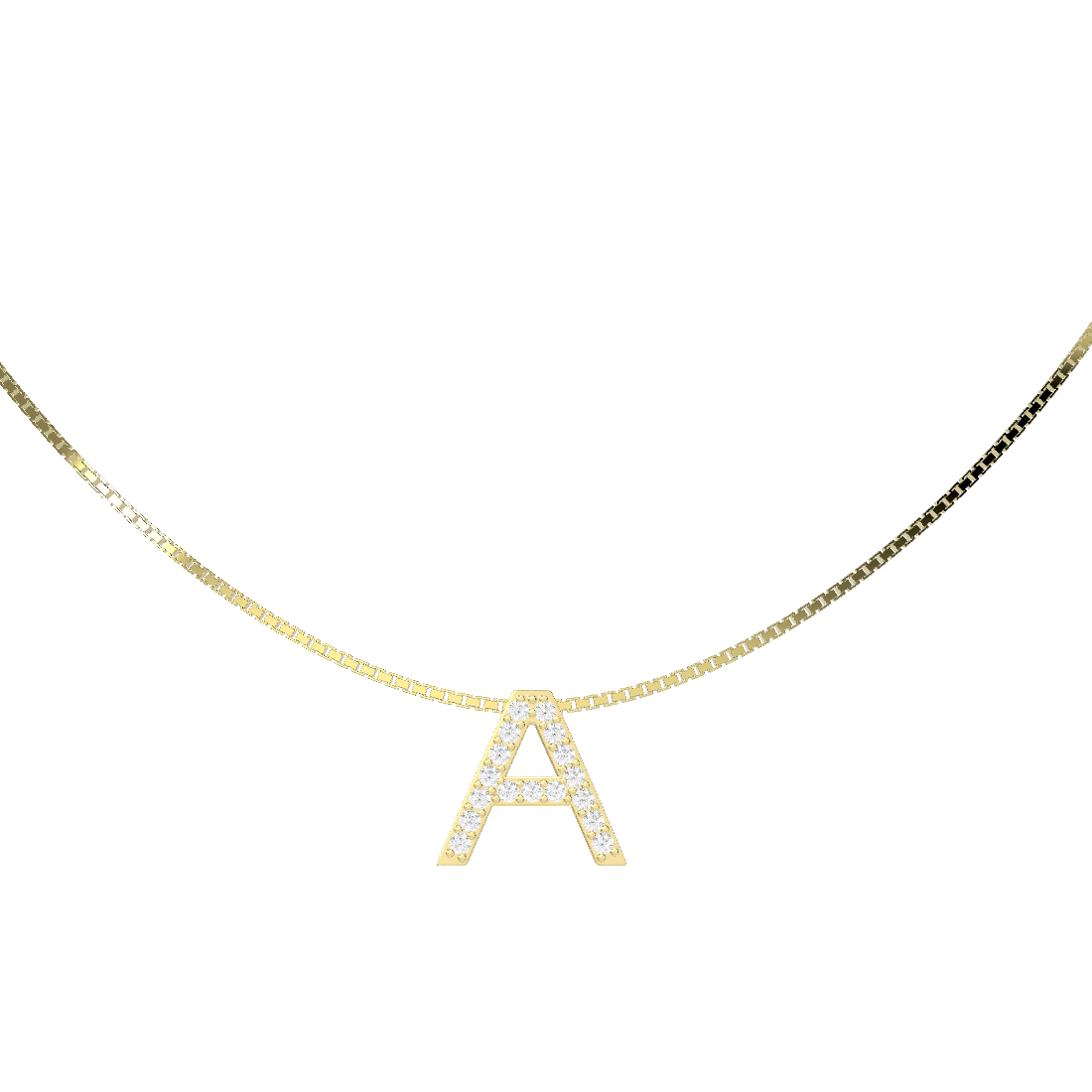 INITIALENKETTE SILBER
