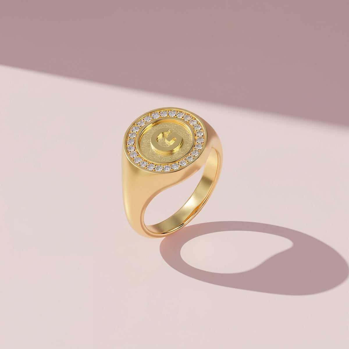 MONOGRAMM-INITIALENRING IN SILBER